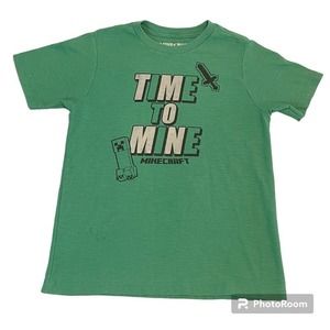 Minecraft Graphic Boys‎ Shirt t Size Medium 8 Green